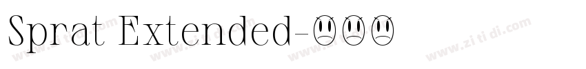 Sprat Extended字体转换